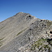 Gipfelaufbau des Sasseneire vom Col de Torrent (2916 m)aus gesehen.