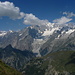 il Monte Bianco visto dal Colle di Licony