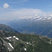 Gipfelpanorama von den Berner Alpen zum Weisshorn