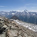 Blick Richtung Bietschhorn vom Gipfel des Sackhorns