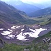 Blick vom Ijesfürggli hinunter zur Alp Ijes