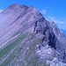 Blick zurück zum Grauspitz-Grat, im Vordergrund der Sattel-Tiefpunkt