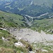 Gipfelblick ins Tschentetal;
links der ESE-Grat