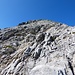 Rückblick in die Schrofenflanke 