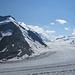 Blick von der Konkordiahütte (2850 m) nach Südwesten 