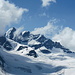 Blick von der Konkordiahütte (2850 m) nach Nordwesten