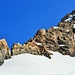 SW-Grat, rechts vom abgeschnittenen Turm ist der Einstieg zum Grat