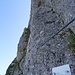 steiler Klettersteig