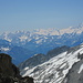An der Gemschlicke (3335 m) <br />Blick ins Wallis