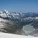 Oberaarjoch (3205 m) <br />Blick nach Osten zum Oberaarsee
