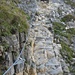 Klettersteigstelle in der Fliswand
