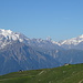 Blick von der Fiescheralp zu den Walliser Alpen