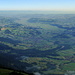 La vue du Möntschelespitz: Stockental, Gürbetal, Aaretal et tout au fond le Jura
