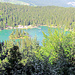 Der Caumasee mit seiner Insel.