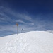 Schneekappe auf dem Gipfel