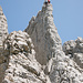 Kletterer in Action am schmalen Südrippli
