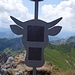 Das obligate Foto vom Gipfelkreuz auf dem Ochsen.