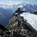 <b>La terrazza panoramica vista dalla Gefrorene Wandspitze (3286 m).</b>
