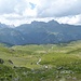 Blick hinunter auf die Alp Flix