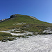 Hier geht es rauf über... man muss aufpassen dass man nicht auf die Edelweiss steht. Von diesen hat es massenweisse...