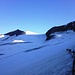 Einstiegstelle in den Gletscher oben rechts Rainerhorn links Hohes Aderl dazwischen das Rainertörl