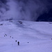 Im Abstieg vom Elbrus - Rückblick vom Sattel zur westlichen Kuppe.