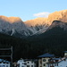 Alba con i colori tipici delle Dolomiti. Padola Val Comelico verso Le Dolomiti di Comelico - Cadore