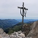 Gas schöne Gipfelkreuz auf dem Vorderen Loner (3048,7m).