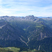 Blick nach Süden, in der Bildmitte die Rote Wand