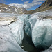 Das erste Loch im Gletscher