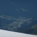 auf dem Silvrettagletscher mit Blick auf Klosters hinunter, das allerdings noch weit entfernt ist ...