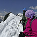 Blick hinüber zum Gipfel des Allalinhorn