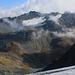 Und nochmals eine schöne Aussicht zum Scalettahorn (3086m), diesmal vom Chüealp Gletscher.  <br /><br />Links unten ist der Scalettapass / Cuolm S-chaletta (2606m).