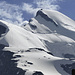 Hohlaubgrat mit Allalinhorn; schön zu sehen die Aufstiegsspur