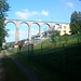 Das Eisenbahnviadukt bei Eglisau, verbindet Bülach und Schaffhausen. Über 50 m hoch.