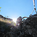 Der Klettersteig verläuft auf der "Schattenseite" des San Salvatores.