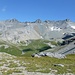 Blick von Punkt 2447 übers Val Lavadignas zu Tristel- und Glaserhorn.