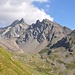 Blick ins obere Val Muragl und den Muragl-Blockgletscher, dessen zungenförmige Form hier gut zu erkennen ist.