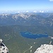 Der Eibsee mit den wunderschönen Ammergauer Alpen