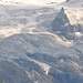Zoom auf den Roseg-Gletscher. Die Felsspitze: P. 3075.