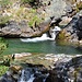 Becken in der Cascata da Bernina.