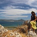 auf'm Gipfel, hinten der <a href="http://www.hikr.org/tour/post53802.html">Agios Nikolaos</a>
