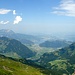 Blick vom Lauwistock auf den Vierwaldstättersee in Richtung Luzern.