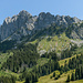 Chalet du Soldat (ganz links) am Fusse der Gastlosen