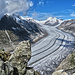 view from the top of the Eggishorn