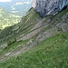 Nochmals der Blick zurück vom Ausstieg des Pfades.