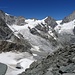 Gipfelausblick mit Zinalrothorn und Weisshorn