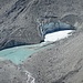 "Gletschertor" des untersten, isolierten, Gabelhorngletschers
