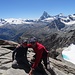 Gipfelfoto Erli und Sohn mit Davids Traumberg im Hintergrund