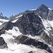 Panorama Mettelhorn West: Matterhorn, Obergabelhorn, Zinalrothorn und Weisshorn